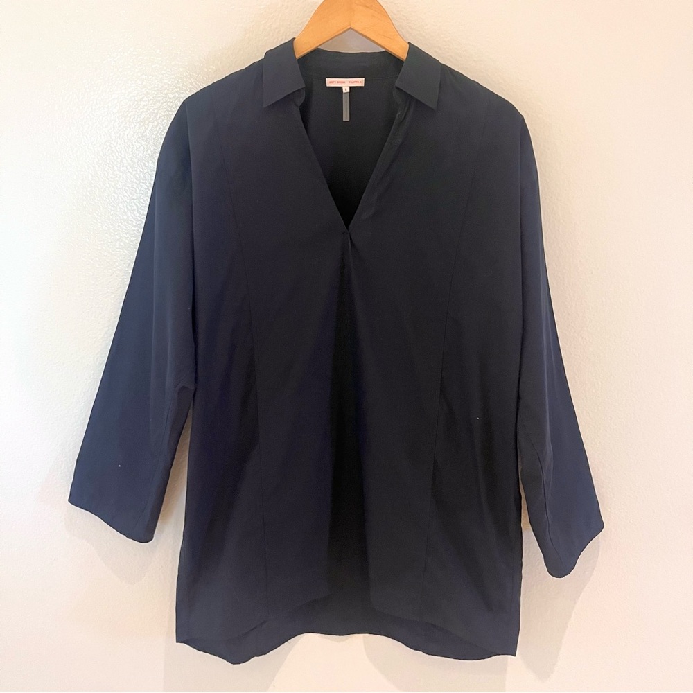 Filippa K Soft Sport Cotton Woven Pullover Shirt